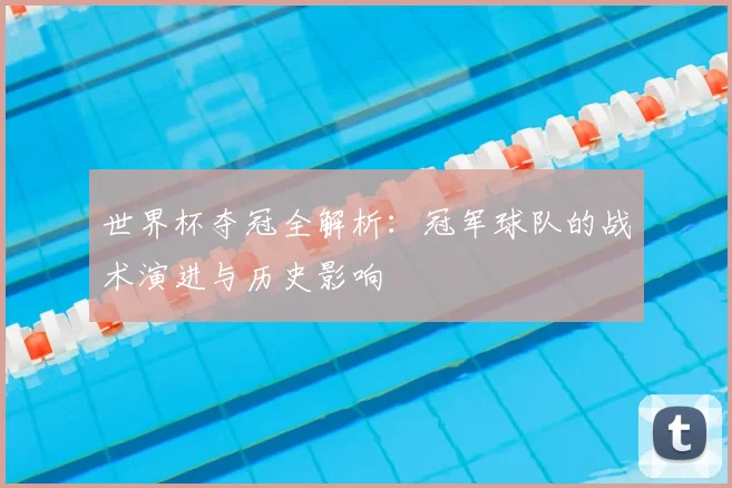 世界杯夺冠全解析：冠军球队的战术演进与历史影响